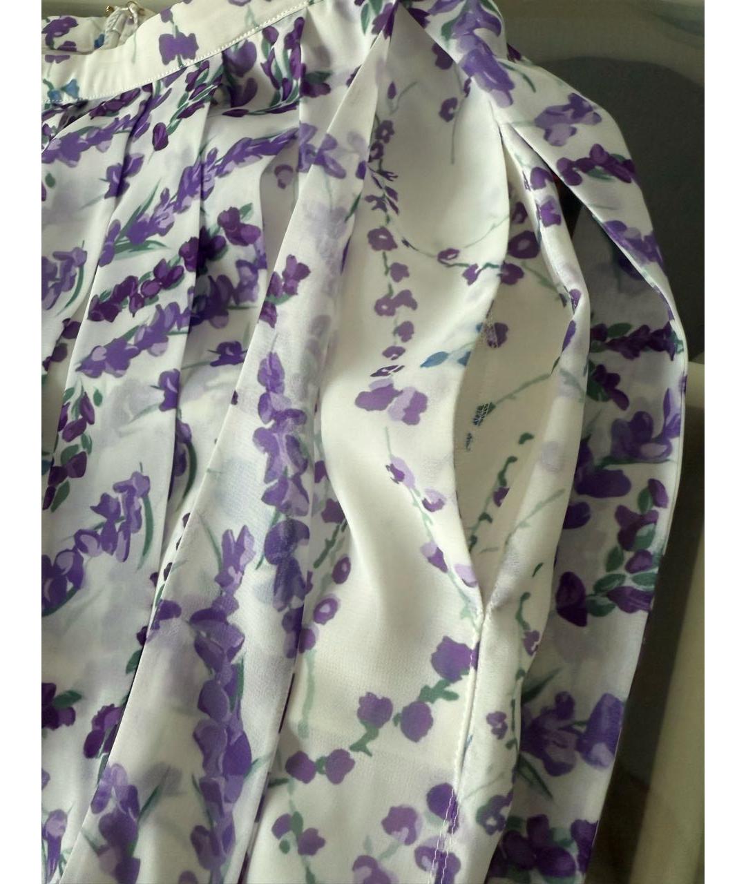 MAX MARA Фиолетовая шелковая юбка макси, фото 4