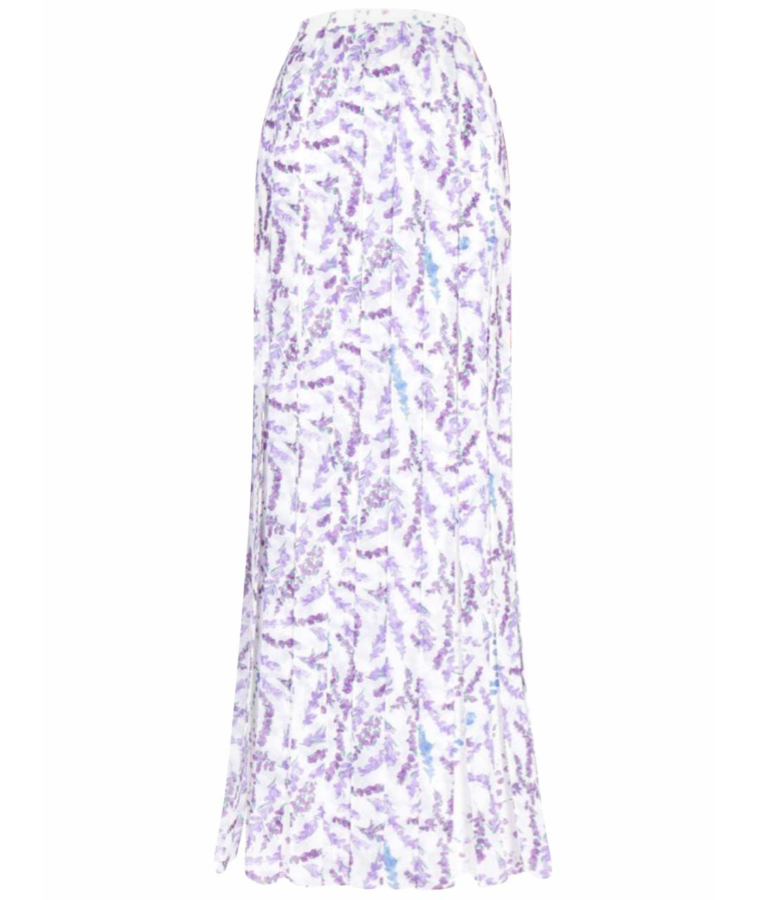 MAX MARA Фиолетовая шелковая юбка макси, фото 1