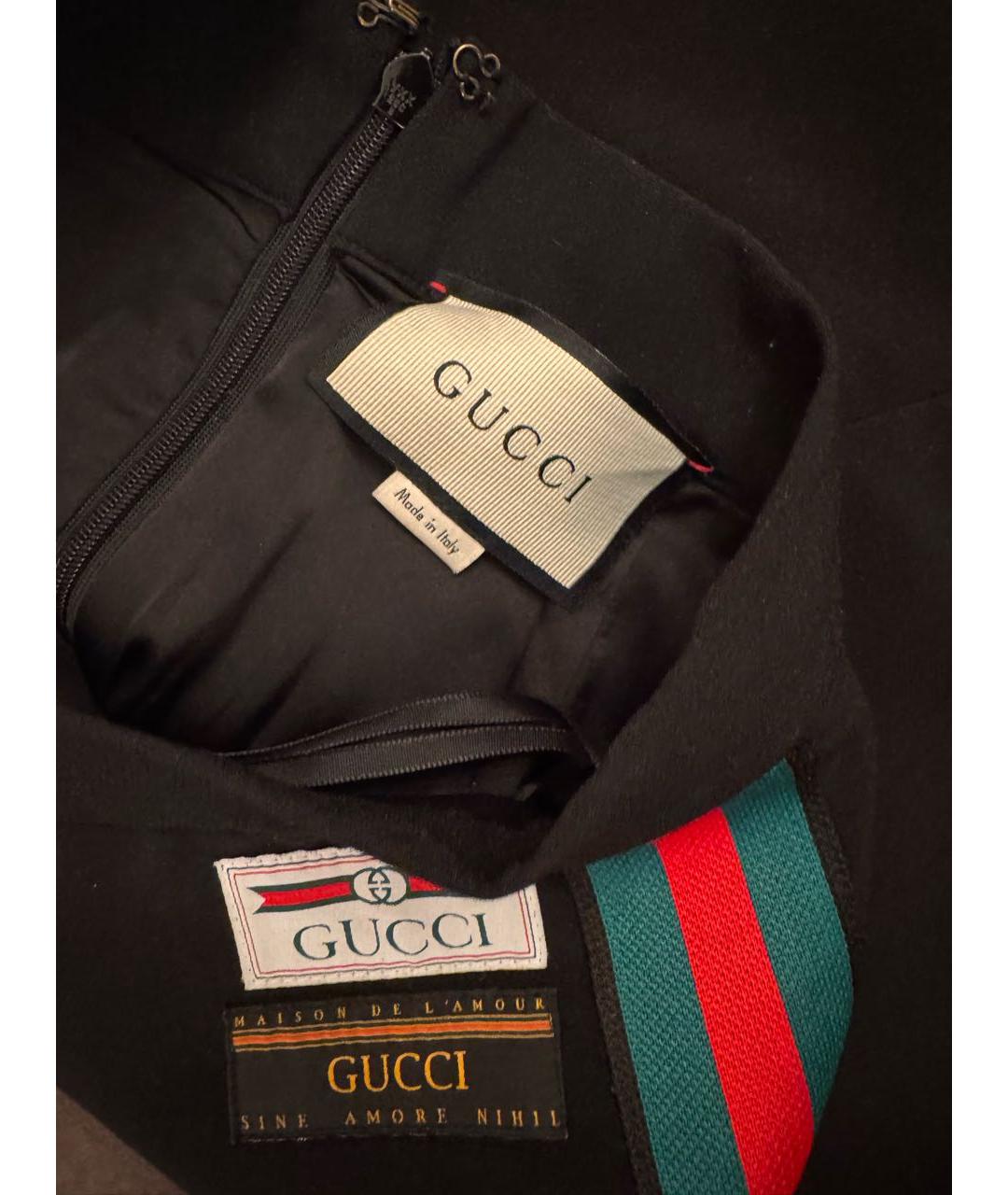 GUCCI Черная юбка мини, фото 4