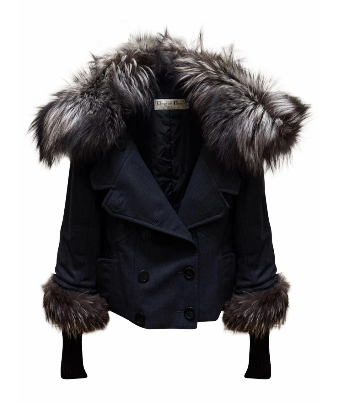 CHRISTIAN DIOR Антрацитовое пальто, фото 1