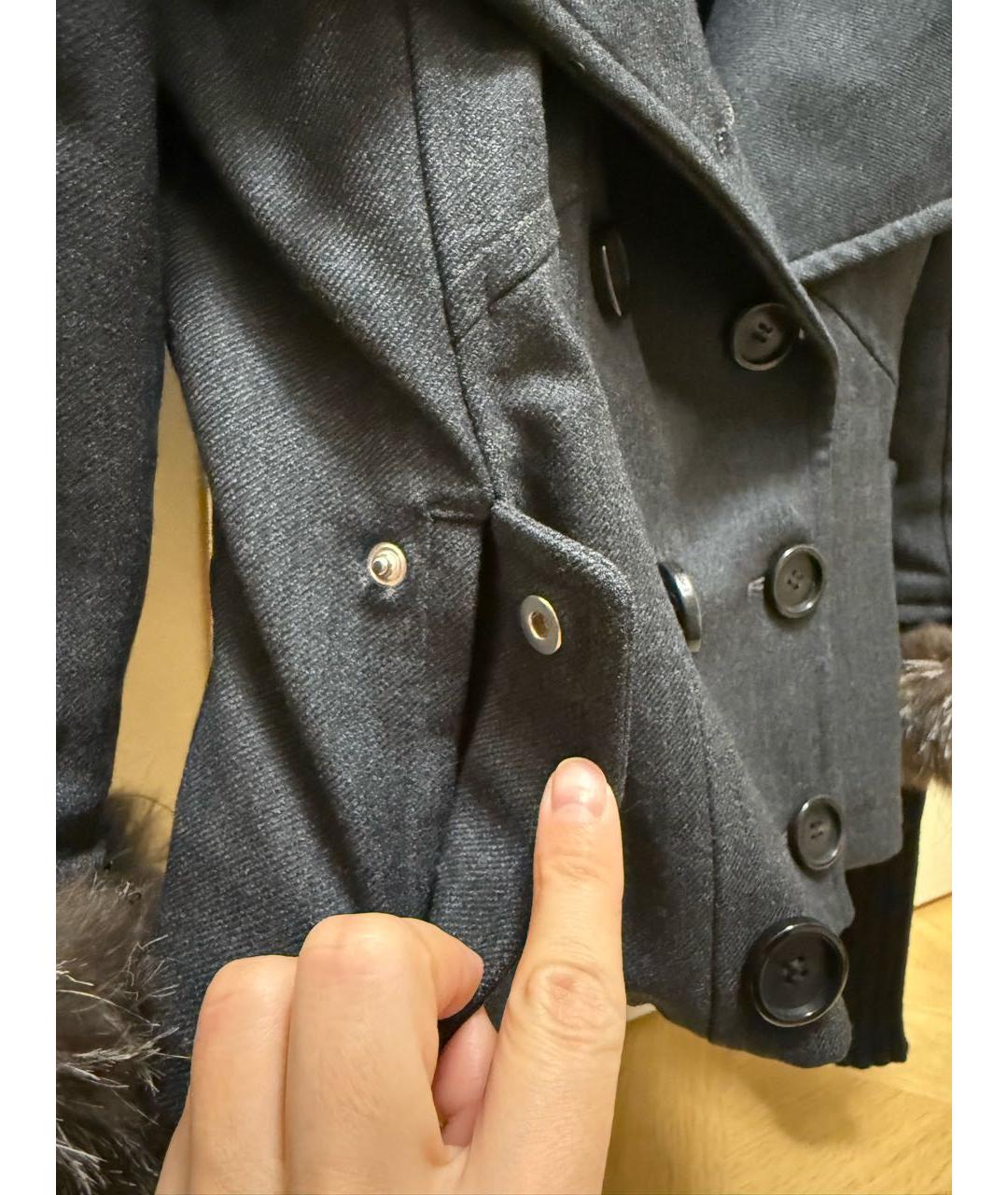 CHRISTIAN DIOR Антрацитовое пальто, фото 4