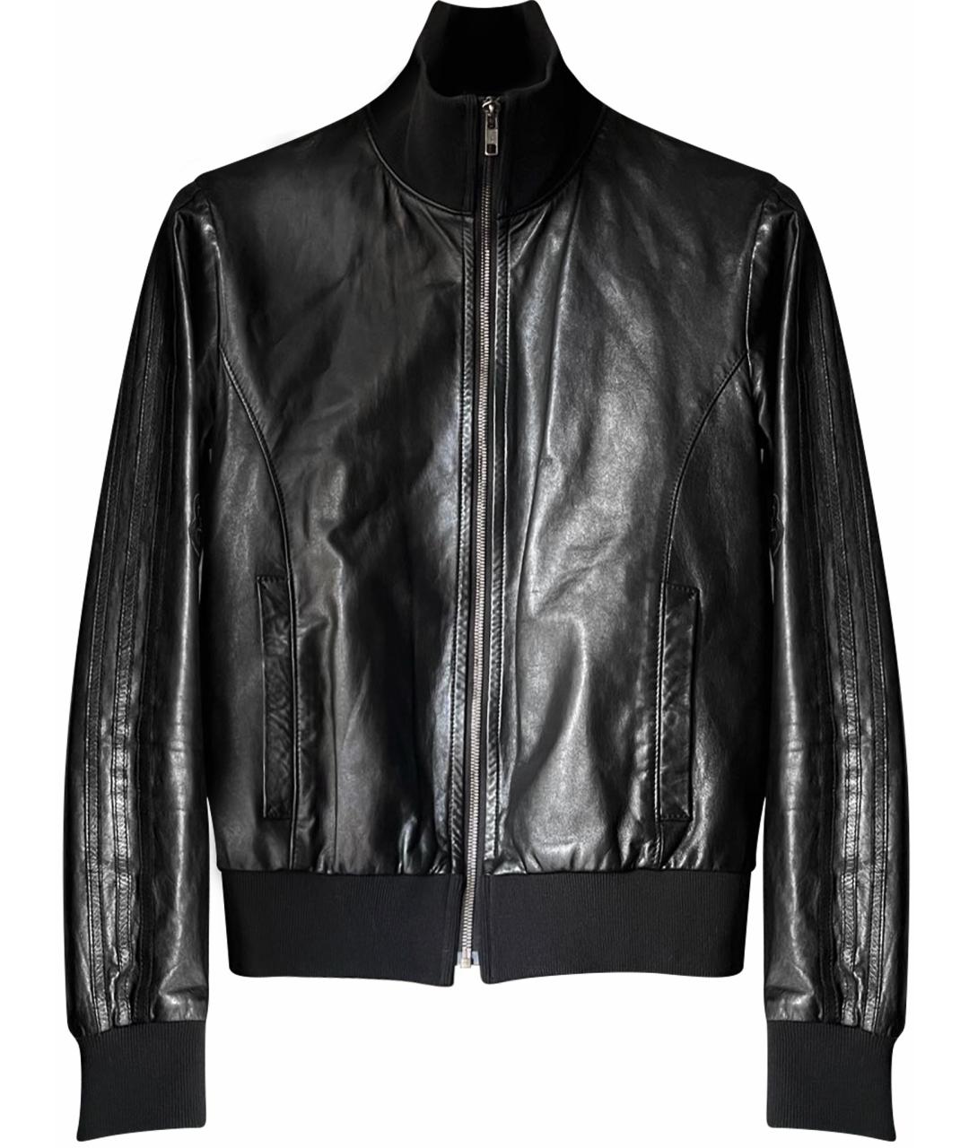 Y-3 Черная кожаная куртка, фото 1