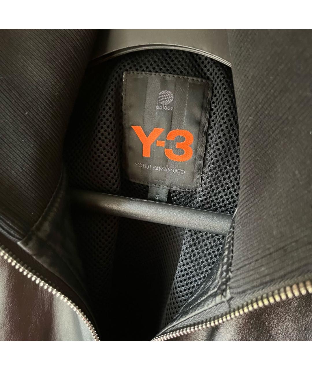 Y-3 Черная кожаная куртка, фото 6