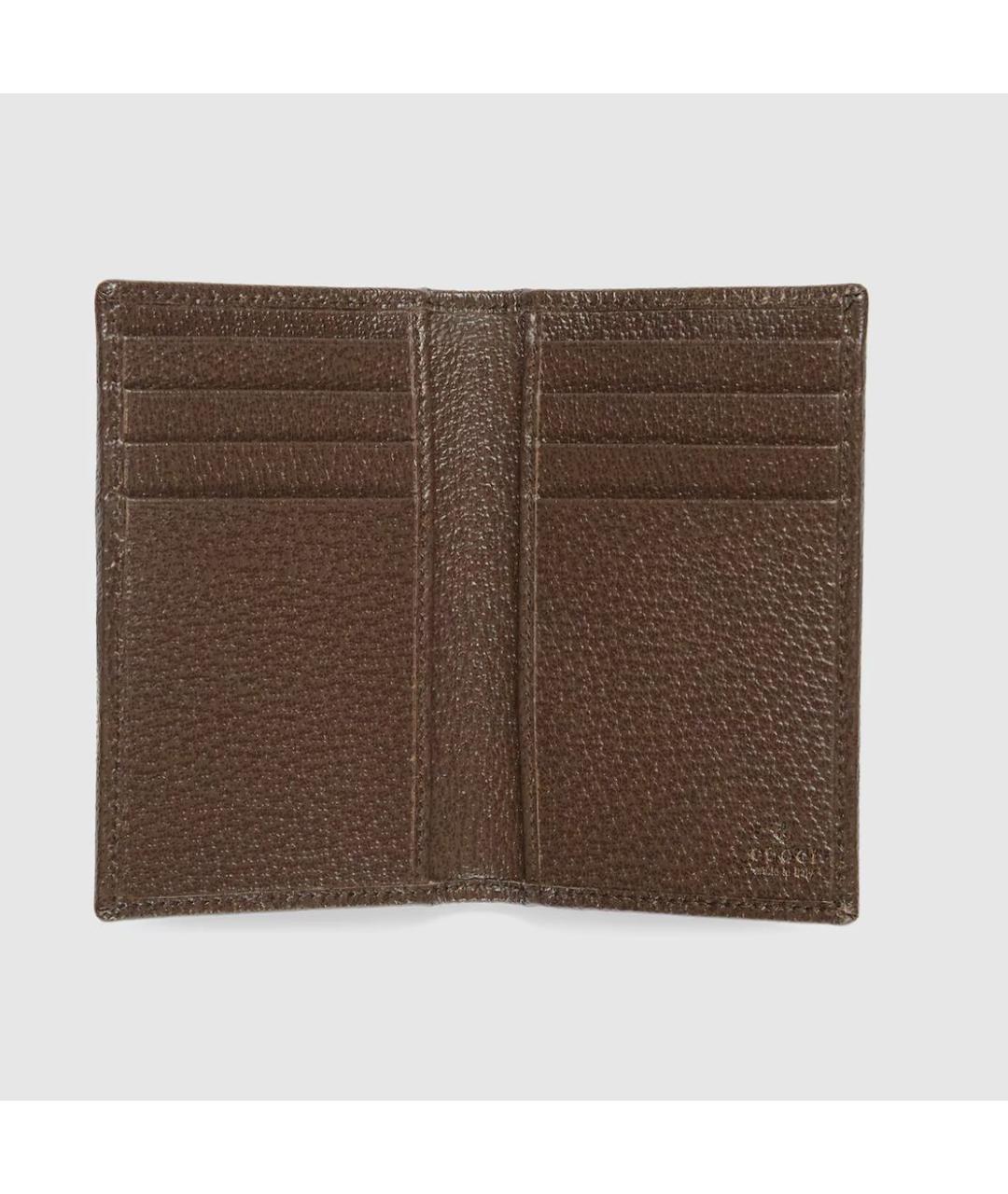 GUCCI Коричневый кожаный кошелек, фото 2