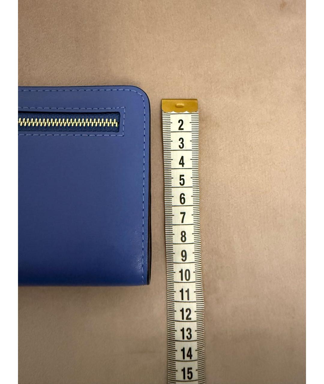 FURLA Синий кожаный кошелек, фото 7