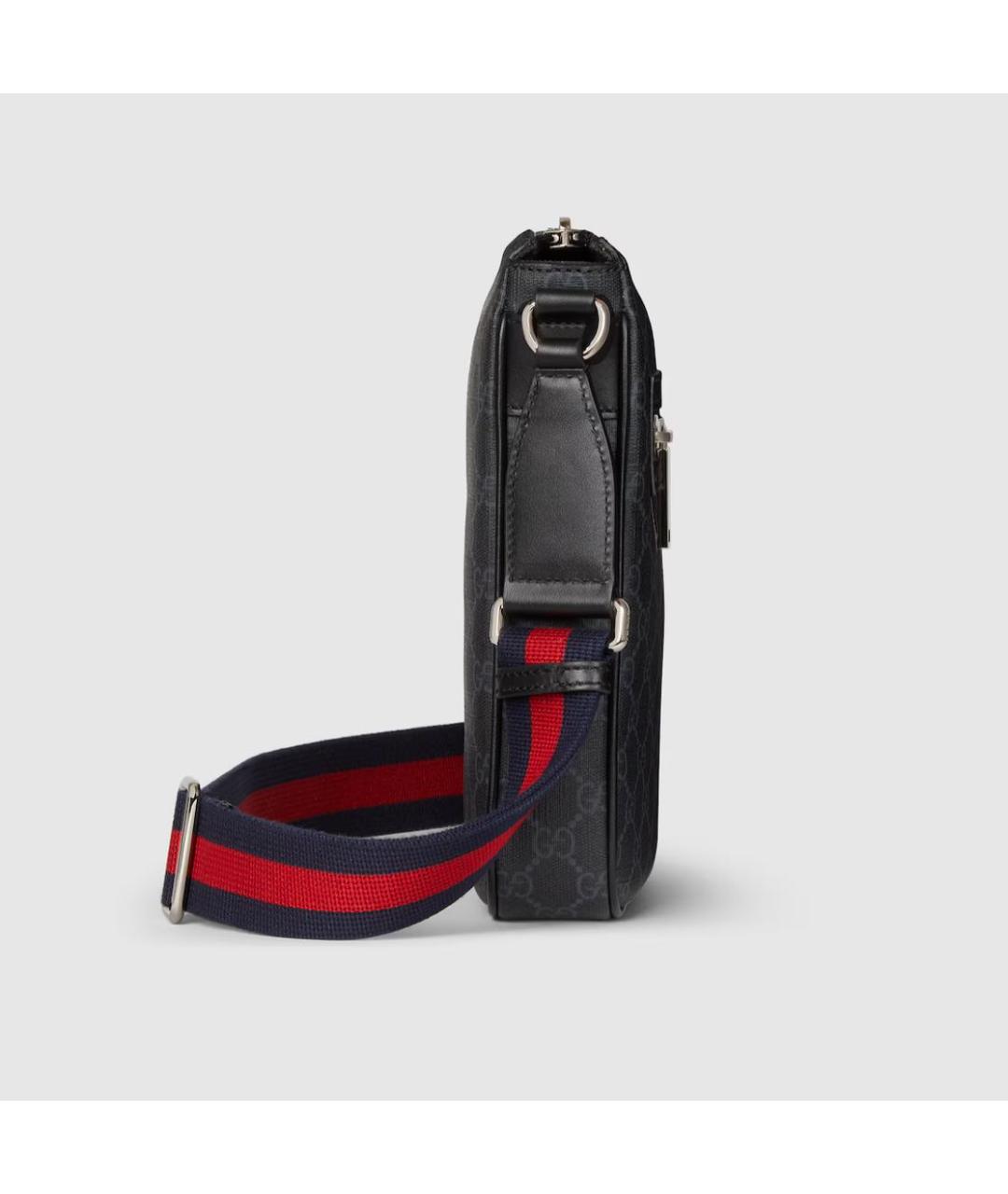 GUCCI Черная кожаная сумка на плечо, фото 5