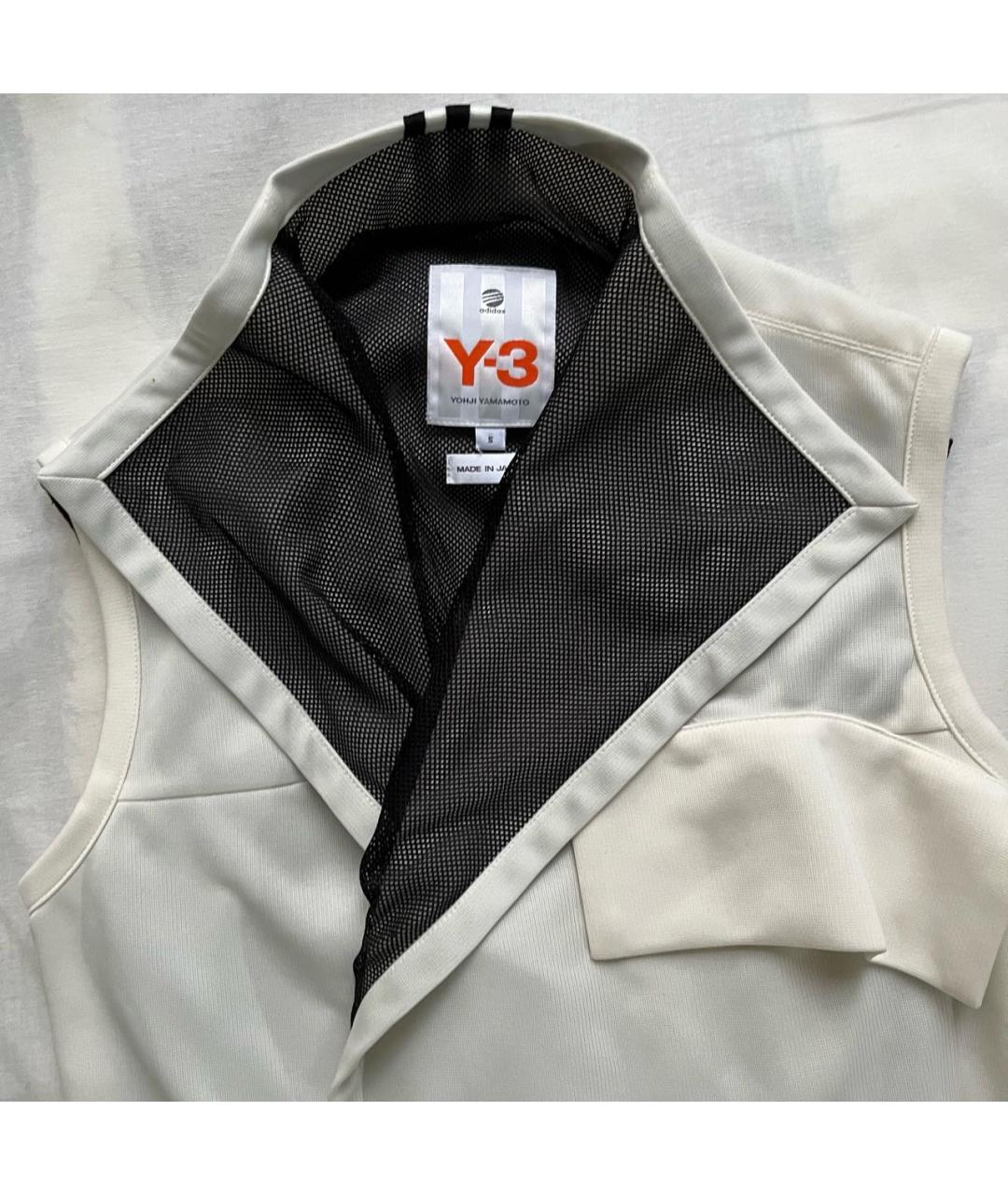 Y-3 Белый полиэстеровый жилет, фото 3