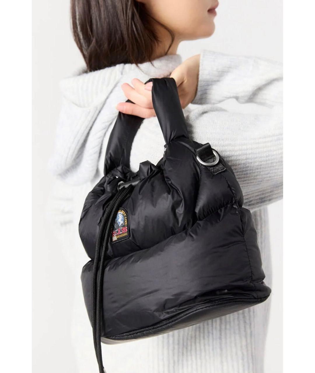 PARAJUMPERS Антрацитовая сумка с короткими ручками, фото 4
