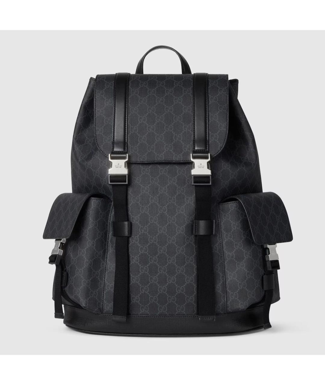 GUCCI Черный кожаный рюкзак, фото 6