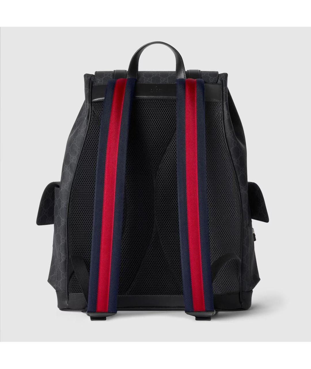 GUCCI Черный кожаный рюкзак, фото 4