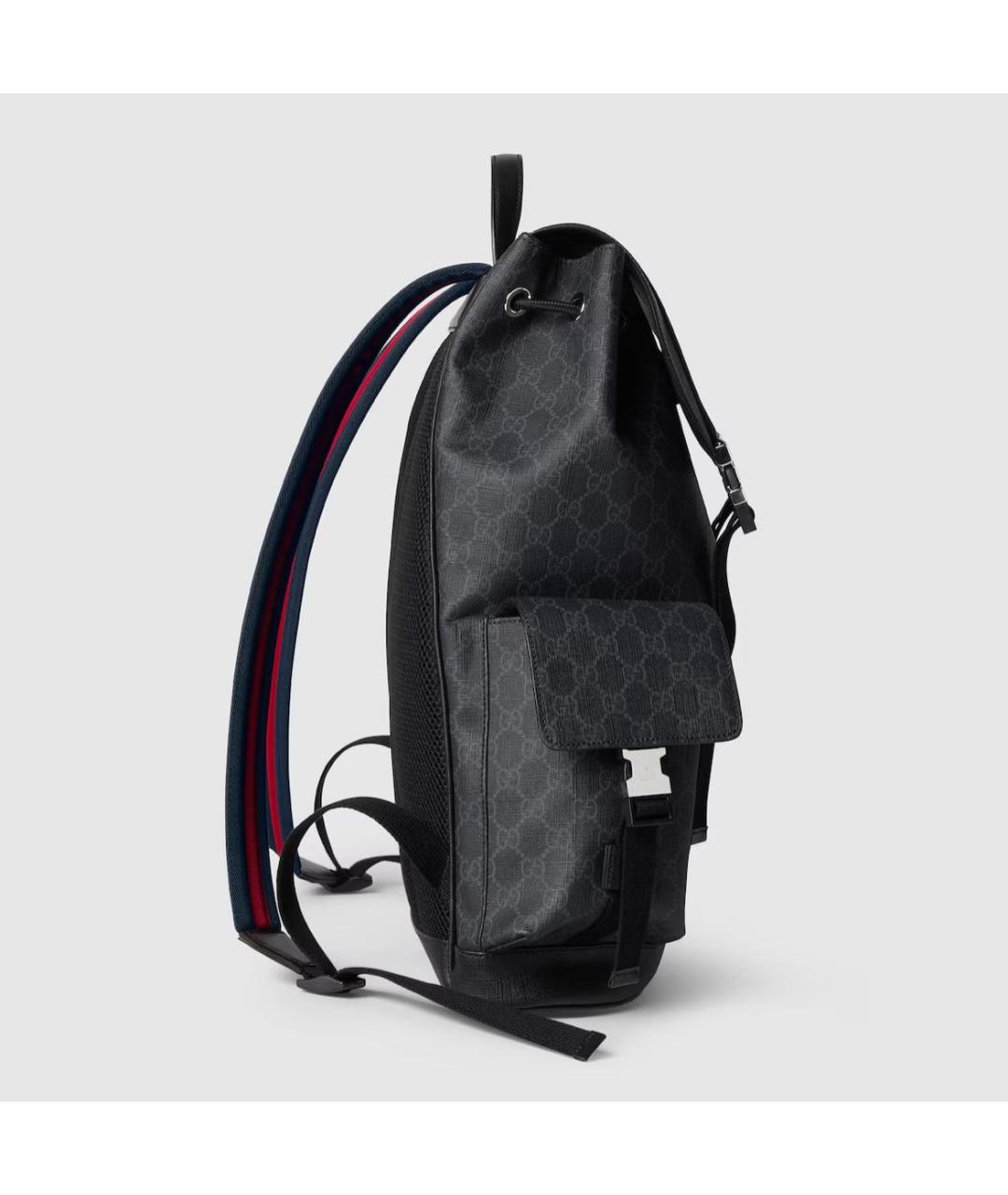 GUCCI Черный кожаный рюкзак, фото 5