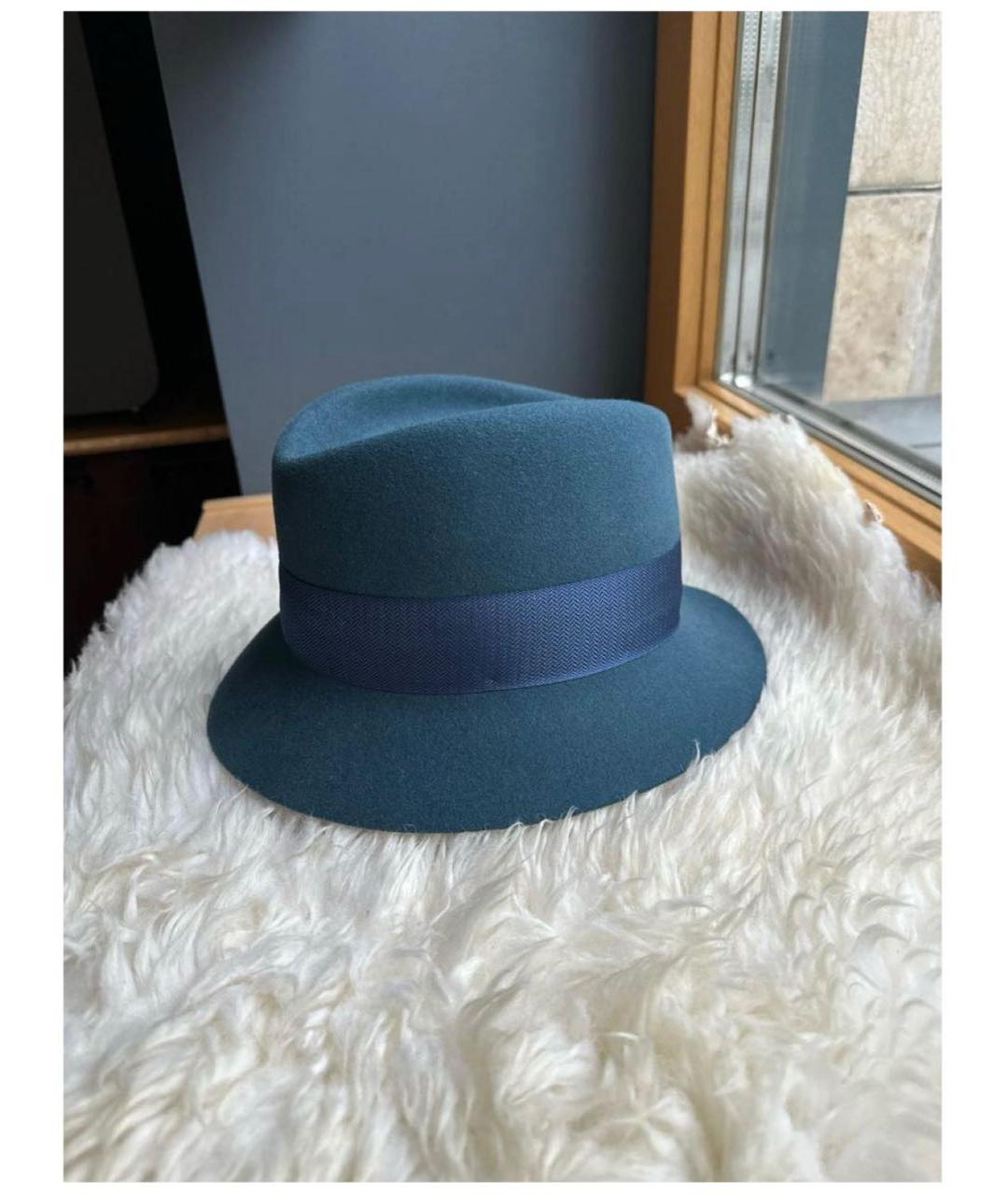 LORO PIANA Зеленая кашемировая шляпа, фото 2