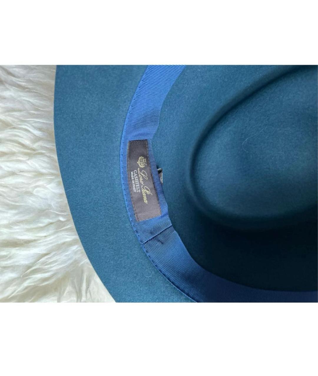 LORO PIANA Зеленая кашемировая шляпа, фото 3