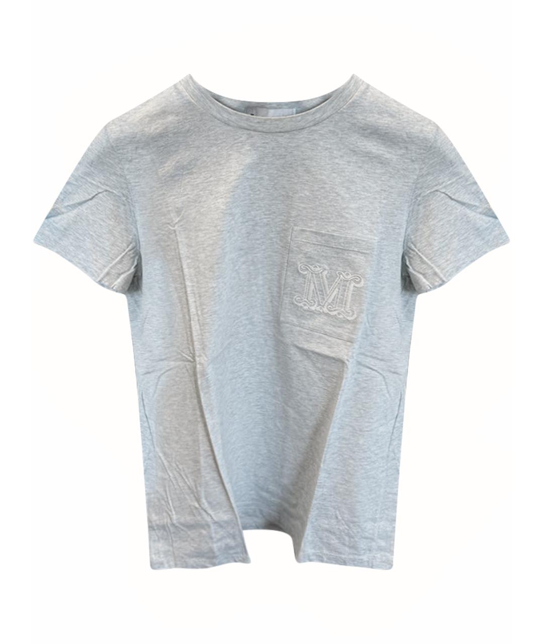 MAX MARA Зеленая хлопковая футболка, фото 1