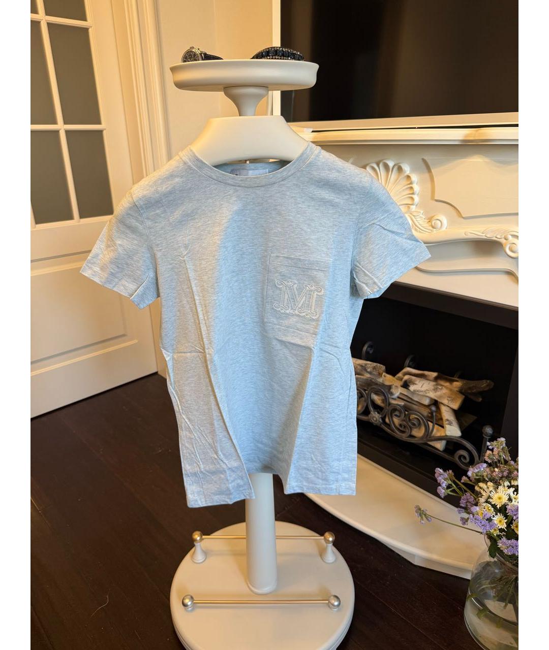 MAX MARA Зеленая хлопковая футболка, фото 4