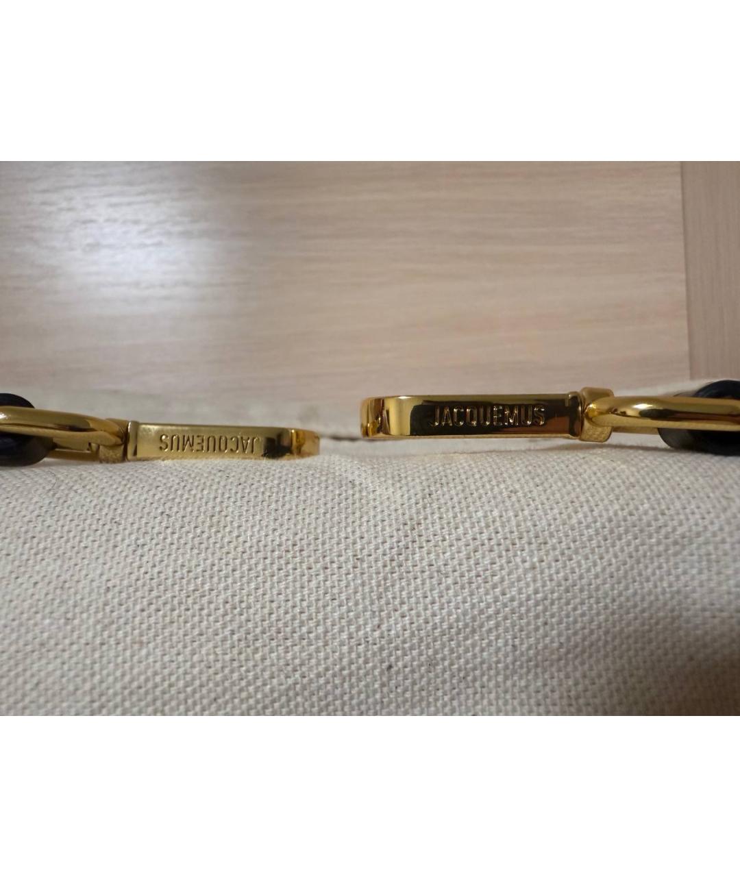 JACQUEMUS Черная кожаная сумка через плечо, фото 5