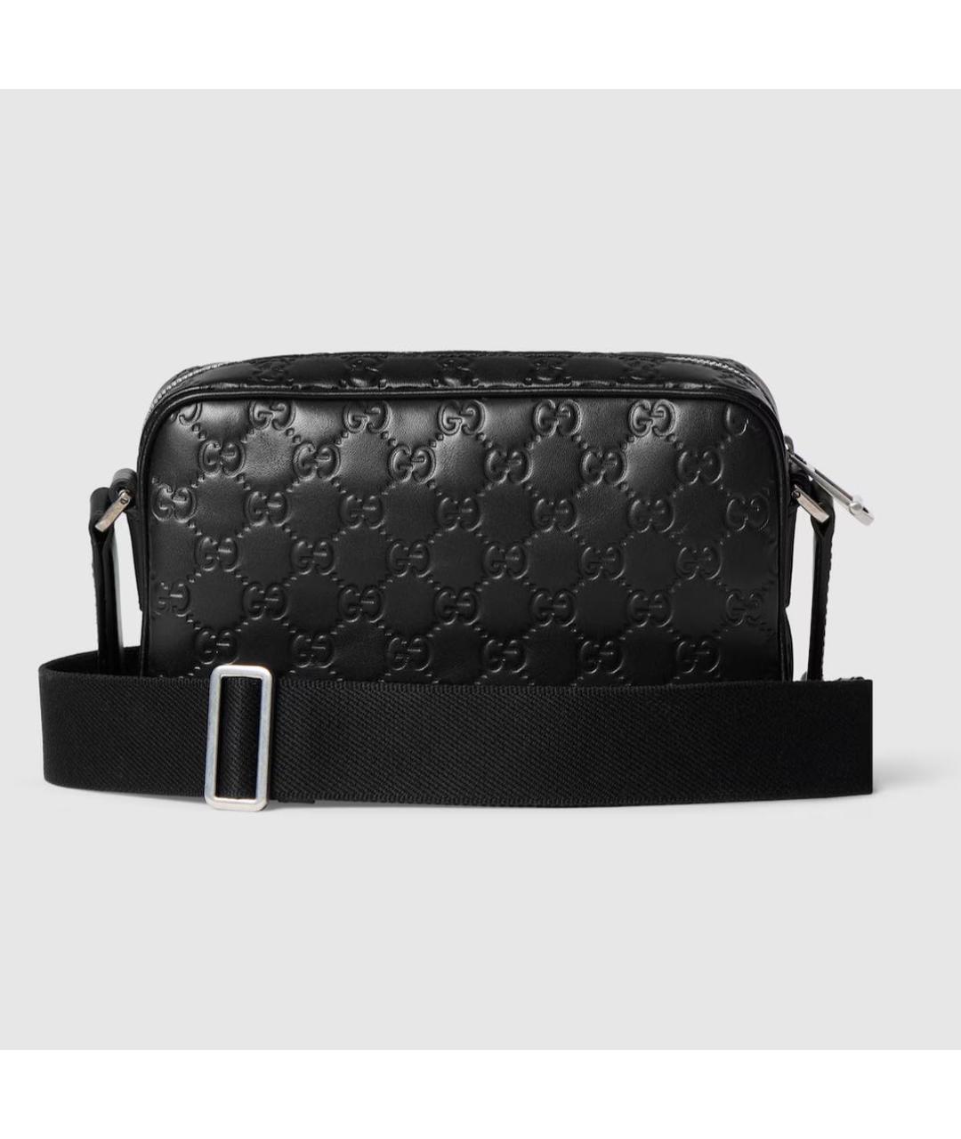 GUCCI Черная кожаная сумка на плечо, фото 4