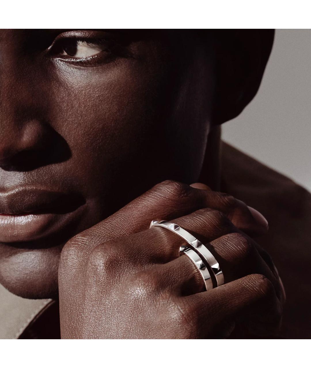 HERMES Серебряное серебряное кольцо, фото 3