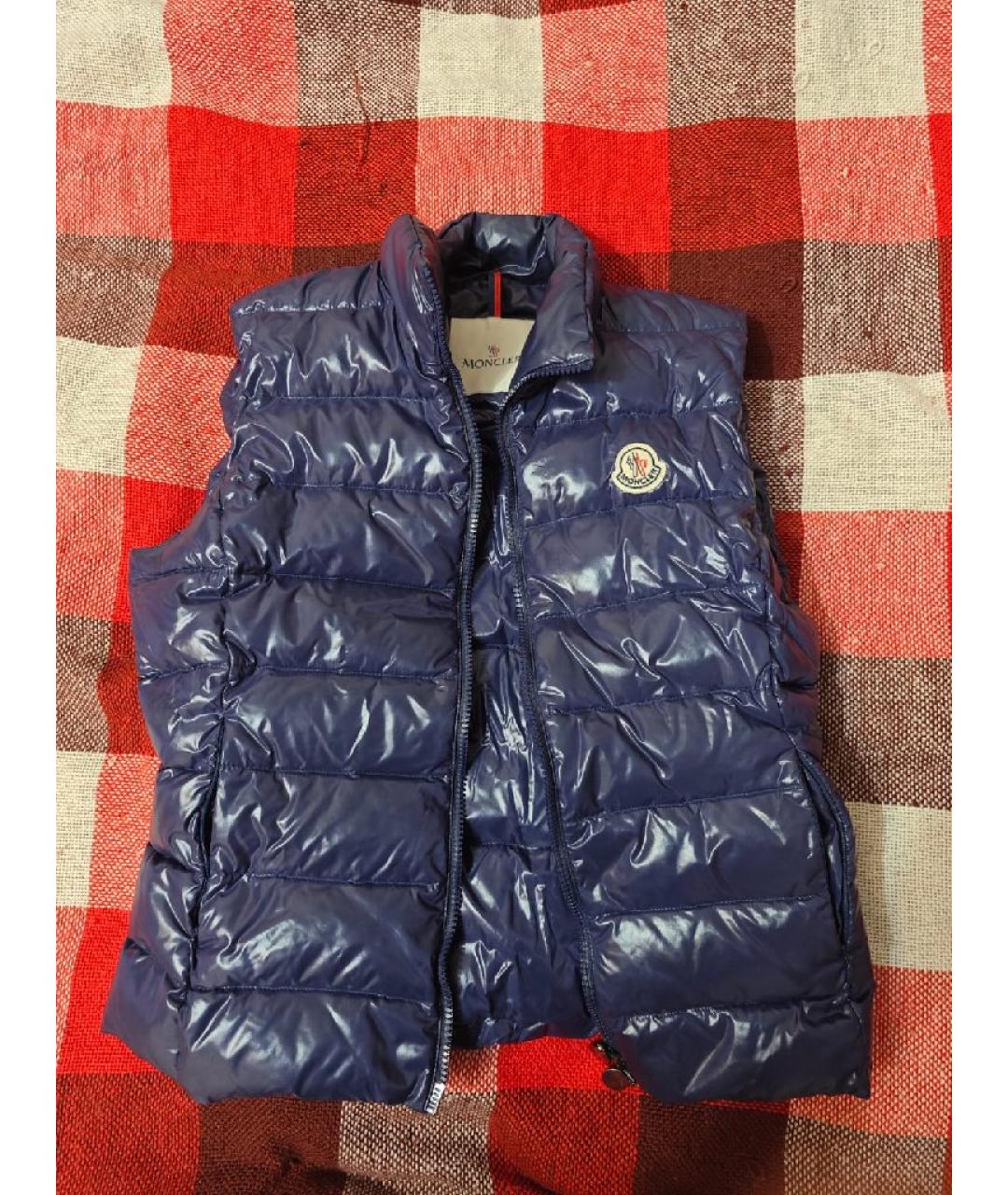 MONCLER Фиолетовый полиамидовый жилет, фото 8