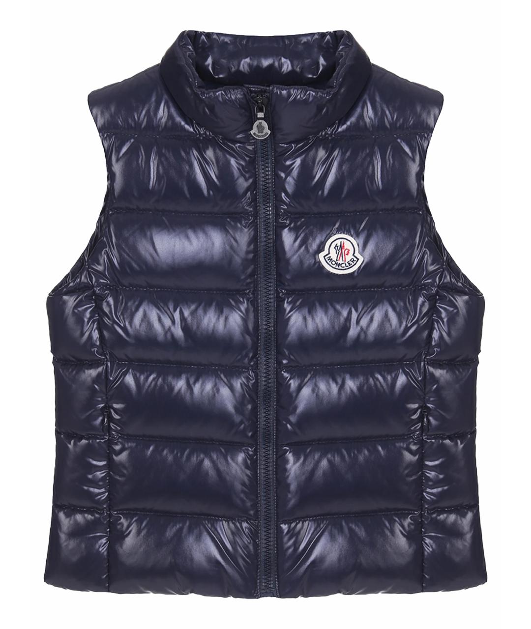 MONCLER Фиолетовый полиамидовый жилет, фото 1