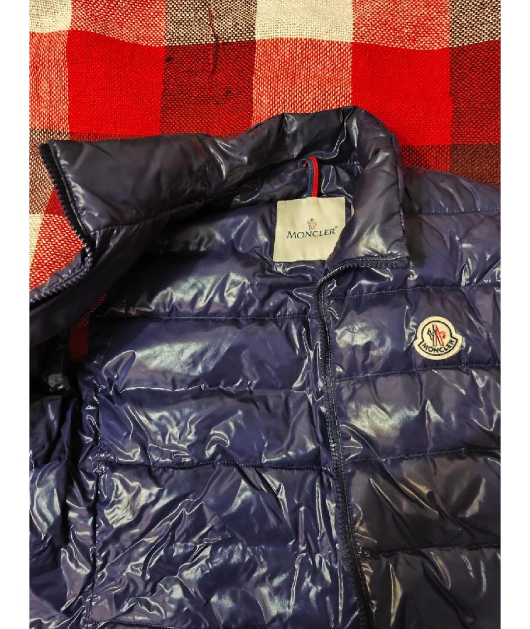 MONCLER Фиолетовый полиамидовый жилет, фото 3