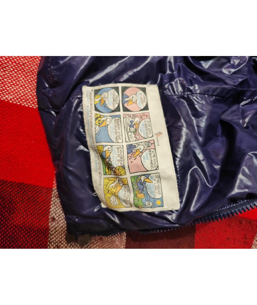 MONCLER Фиолетовый полиамидовый жилет, фото 5