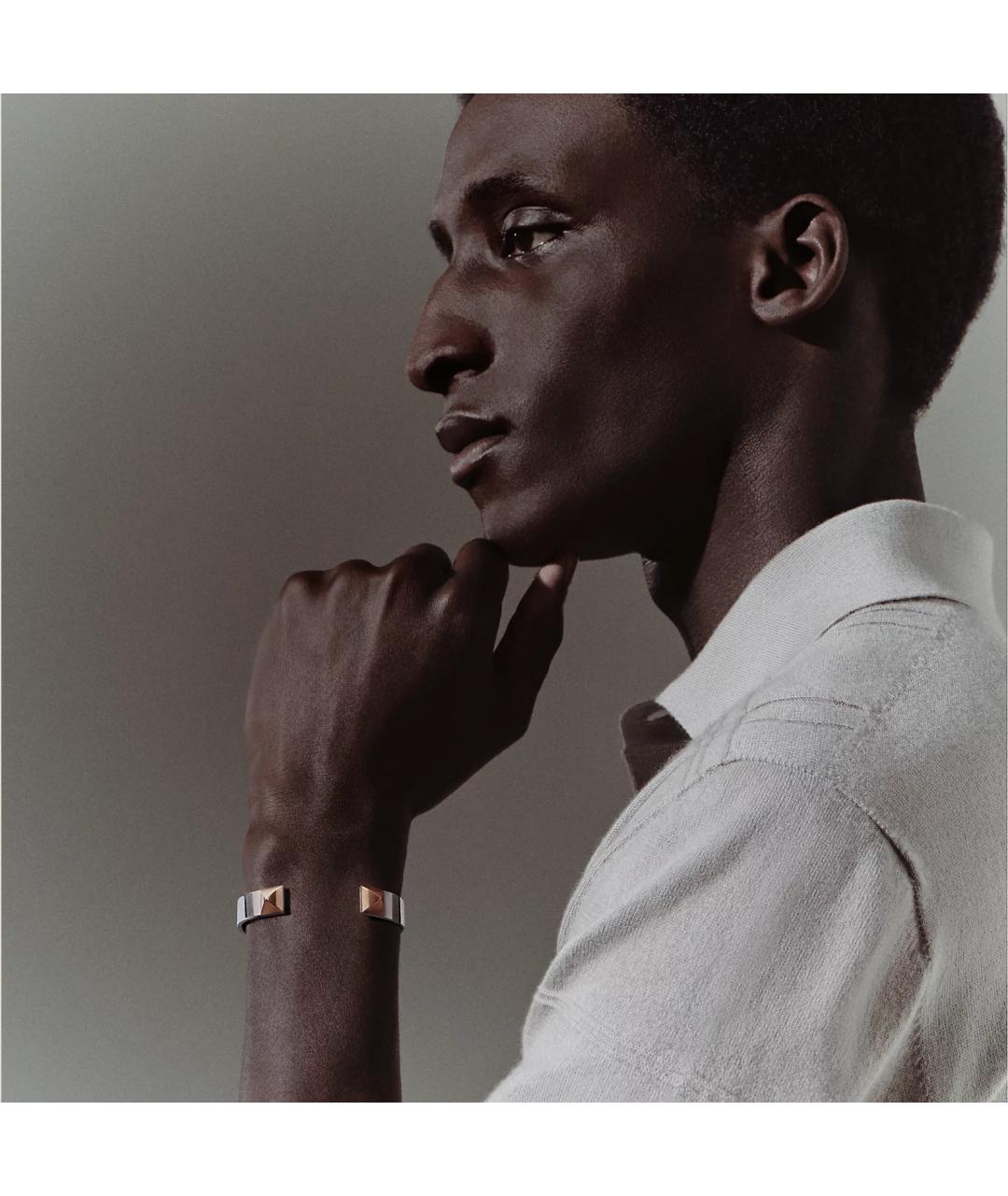 HERMES Серебрянный серебряный браслет, фото 3