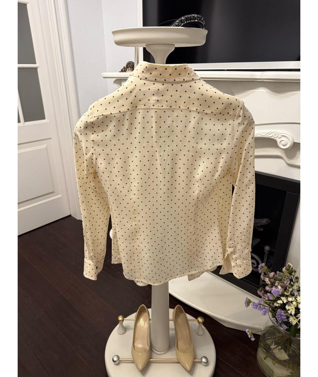 WEEKEND MAX MARA Белая шелковая блузы, фото 3