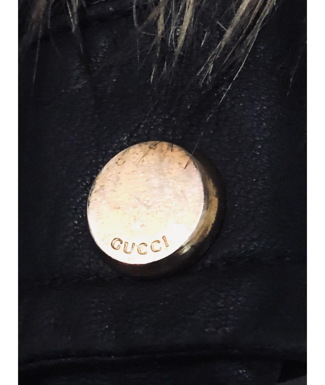 GUCCI Черная кожаная куртка, фото 5