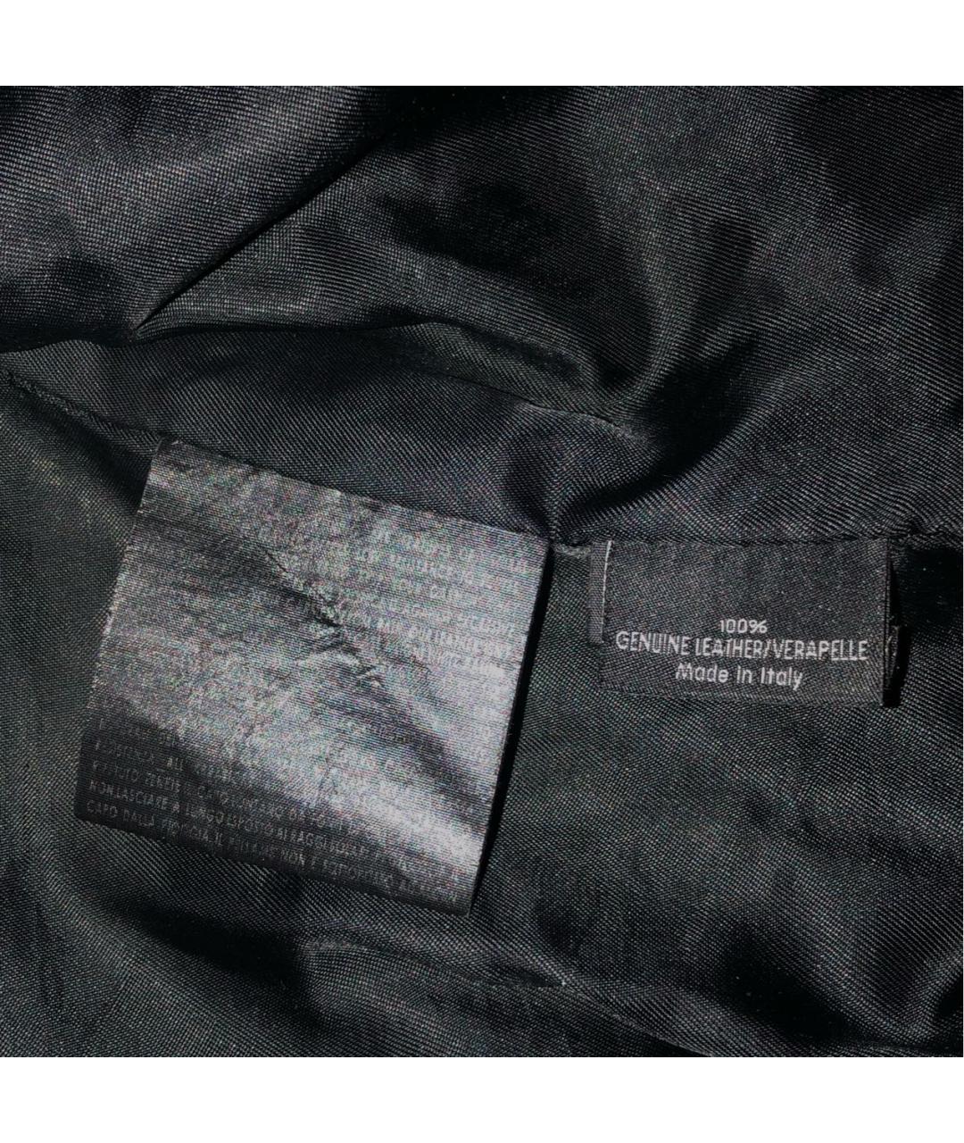 GUCCI Черная кожаная куртка, фото 6