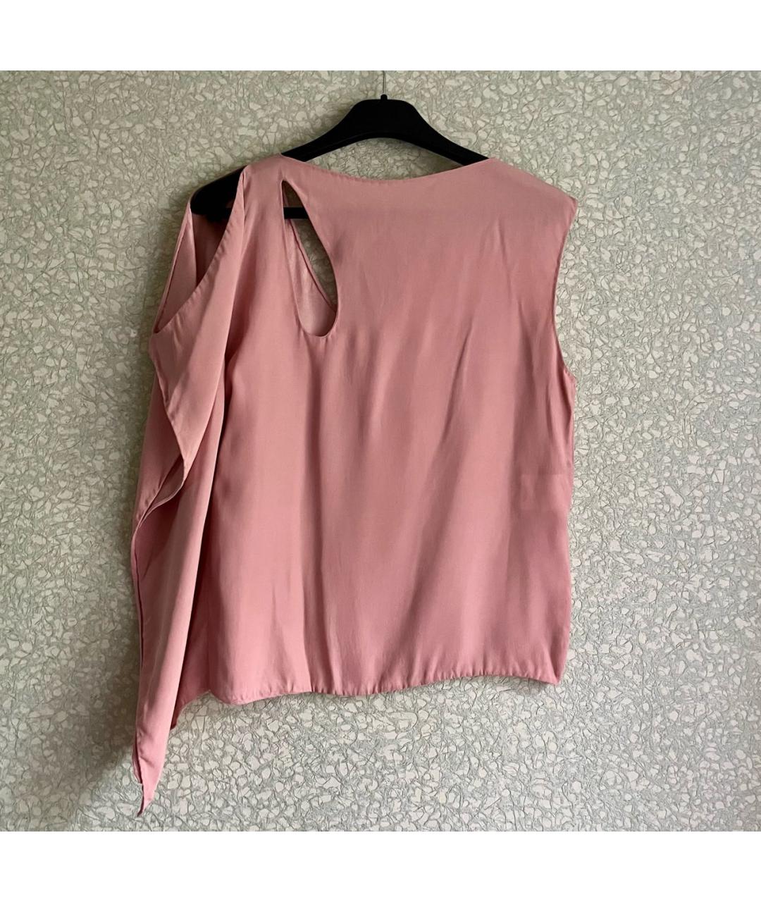 GUCCI Розовая шелковая майка, фото 2