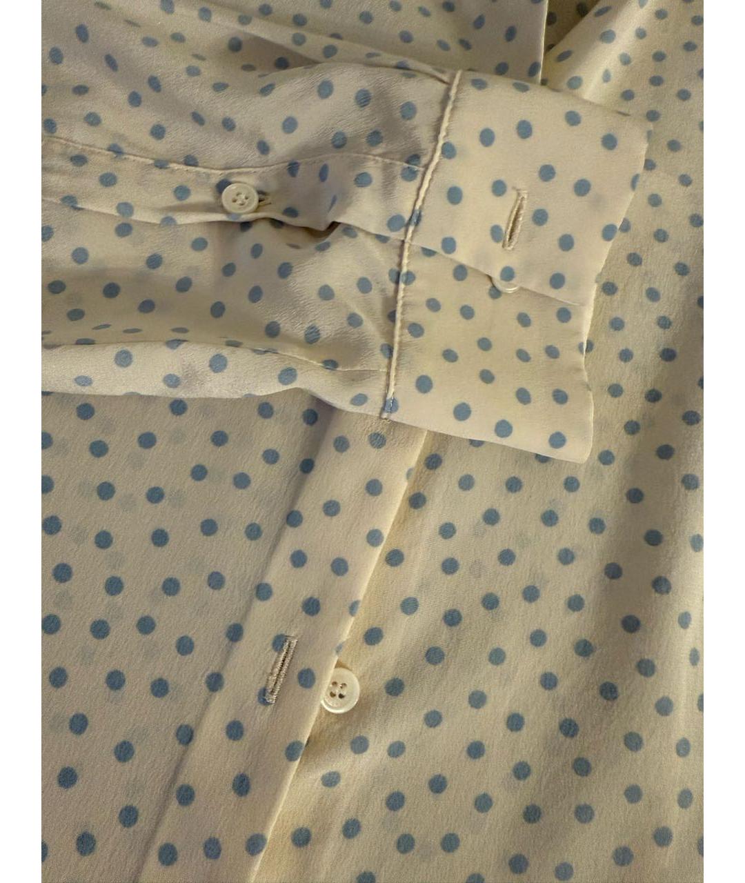 WEEKEND MAX MARA Белая шелковая блузы, фото 3