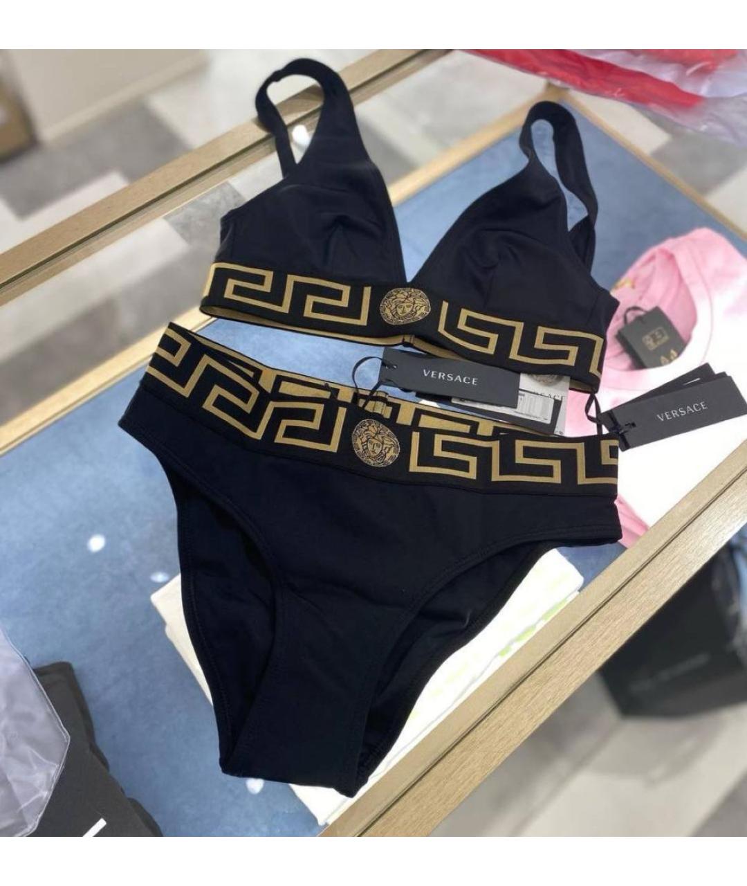VERSACE Черный купальник, фото 4