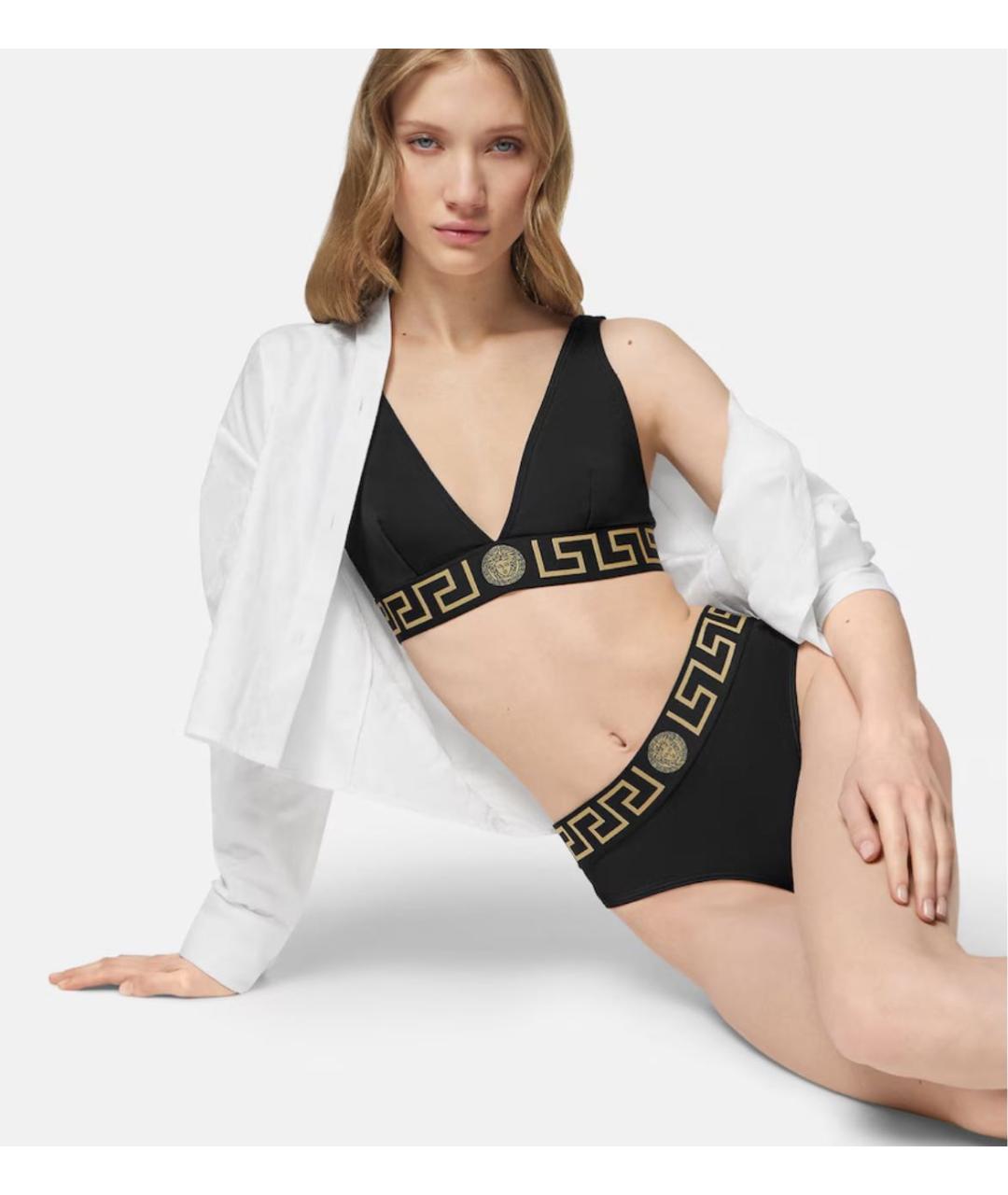 VERSACE Черный купальник, фото 3