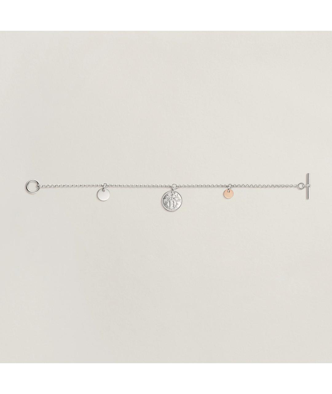 HERMES Серебрянный серебряный браслет, фото 2