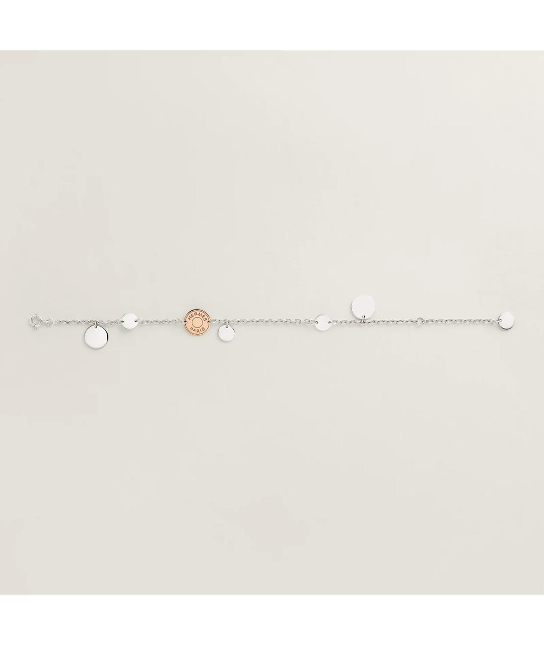 HERMES Серебрянный серебряный браслет, фото 4