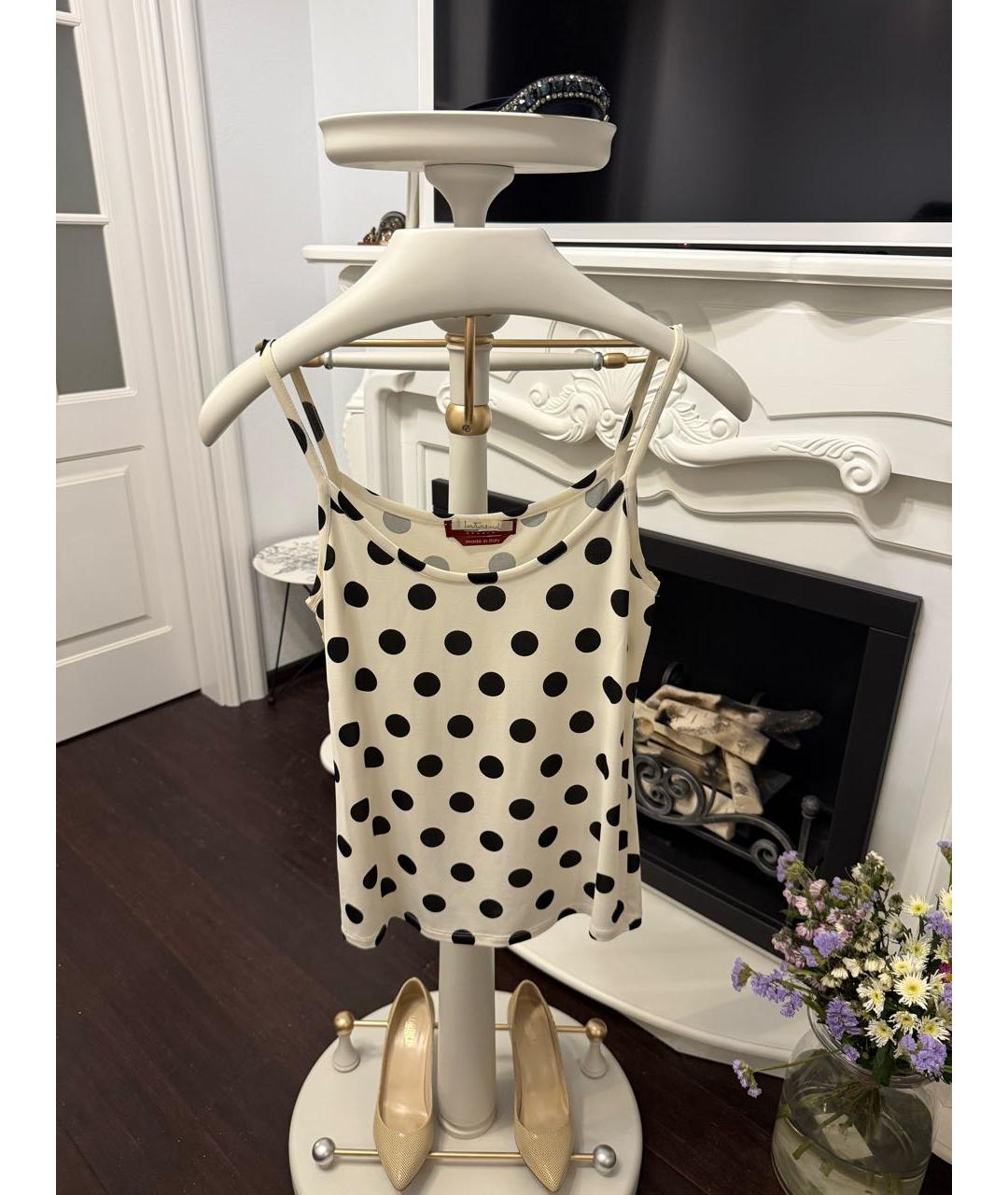 MAX MARA Белая шелковая блузы, фото 3