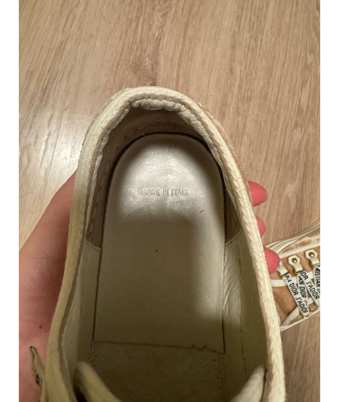 CHRISTIAN DIOR Розовые бархатные кеды, фото 5