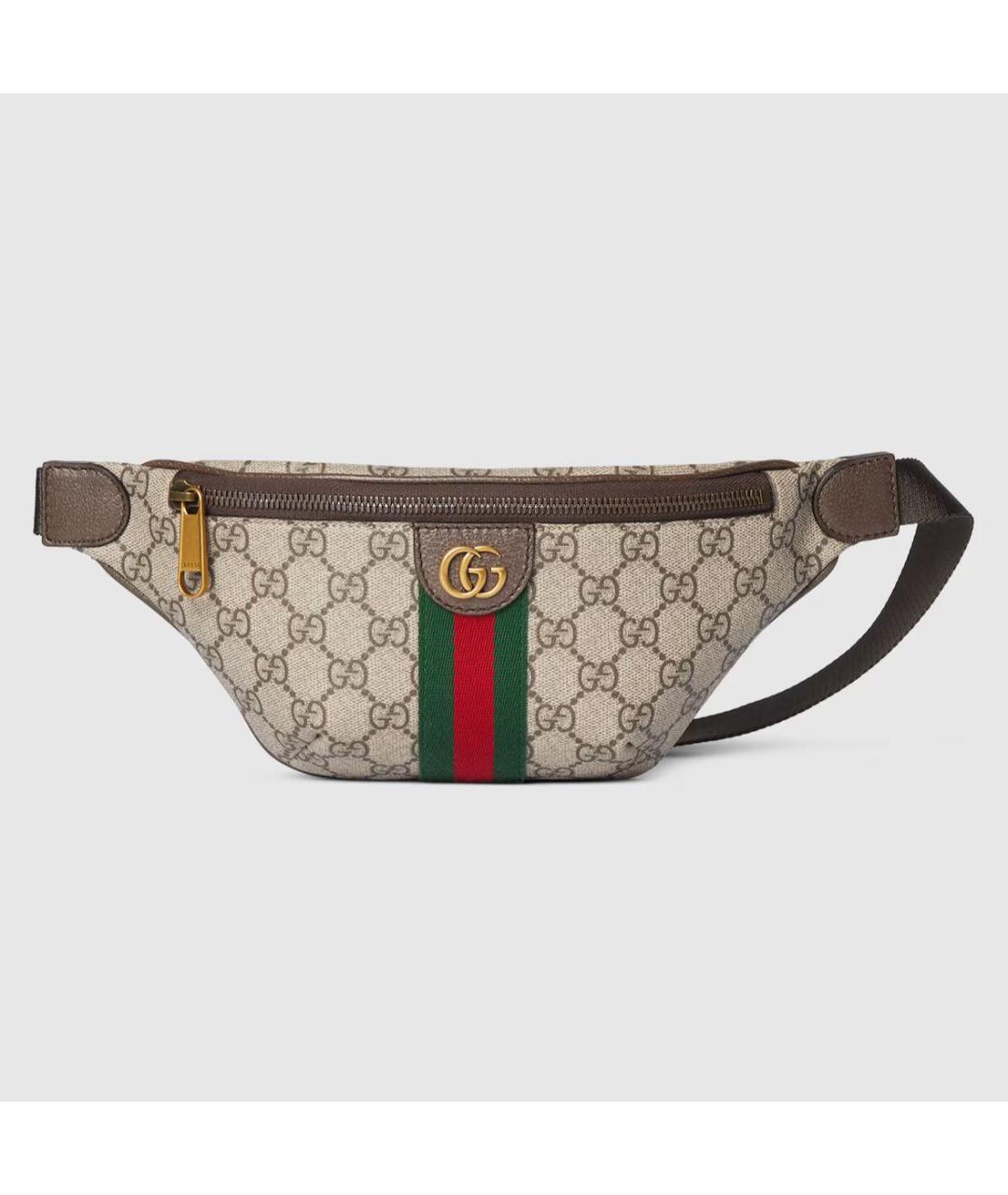 GUCCI Бежевая поясная сумка, фото 5