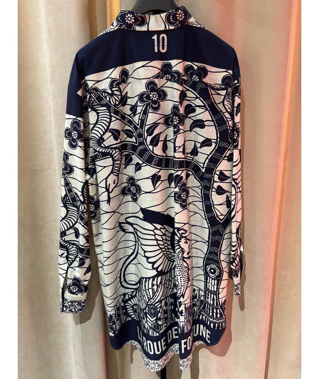 CHRISTIAN DIOR Темно-синяя хлопковая блузы, фото 2