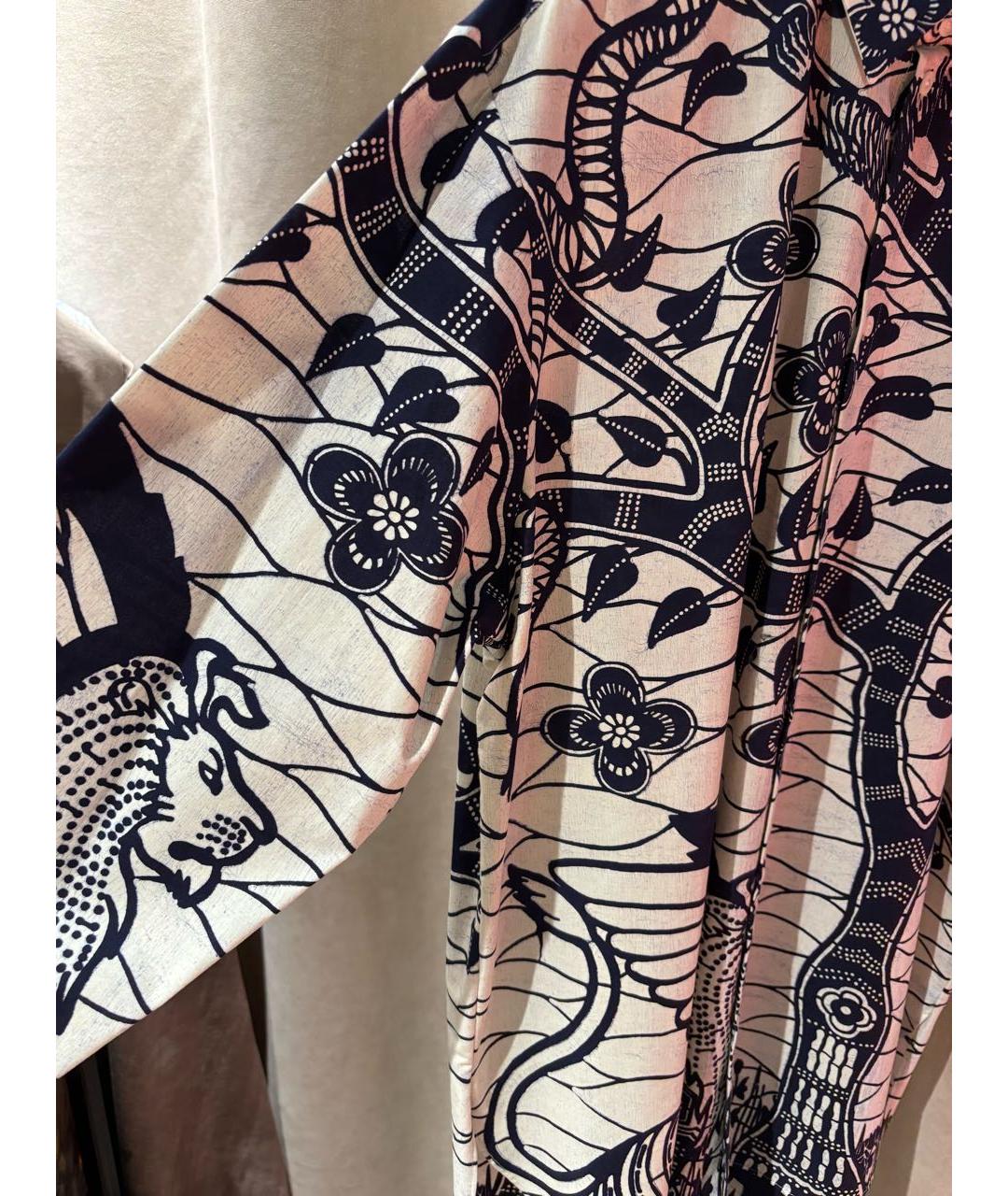 CHRISTIAN DIOR Темно-синяя хлопковая блузы, фото 6