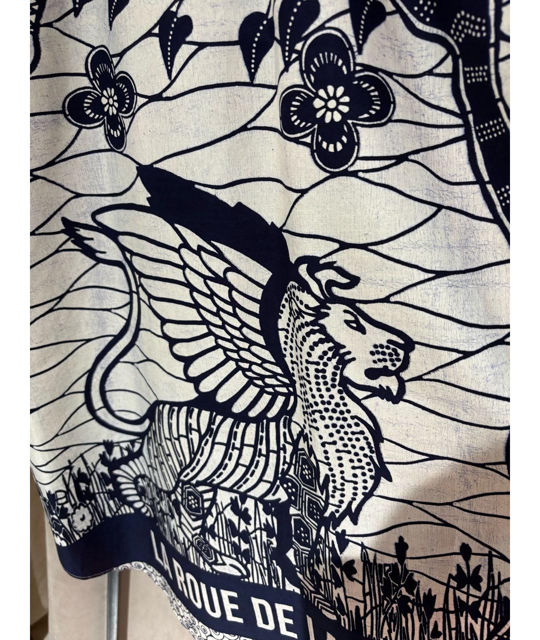 CHRISTIAN DIOR Темно-синяя хлопковая блузы, фото 4