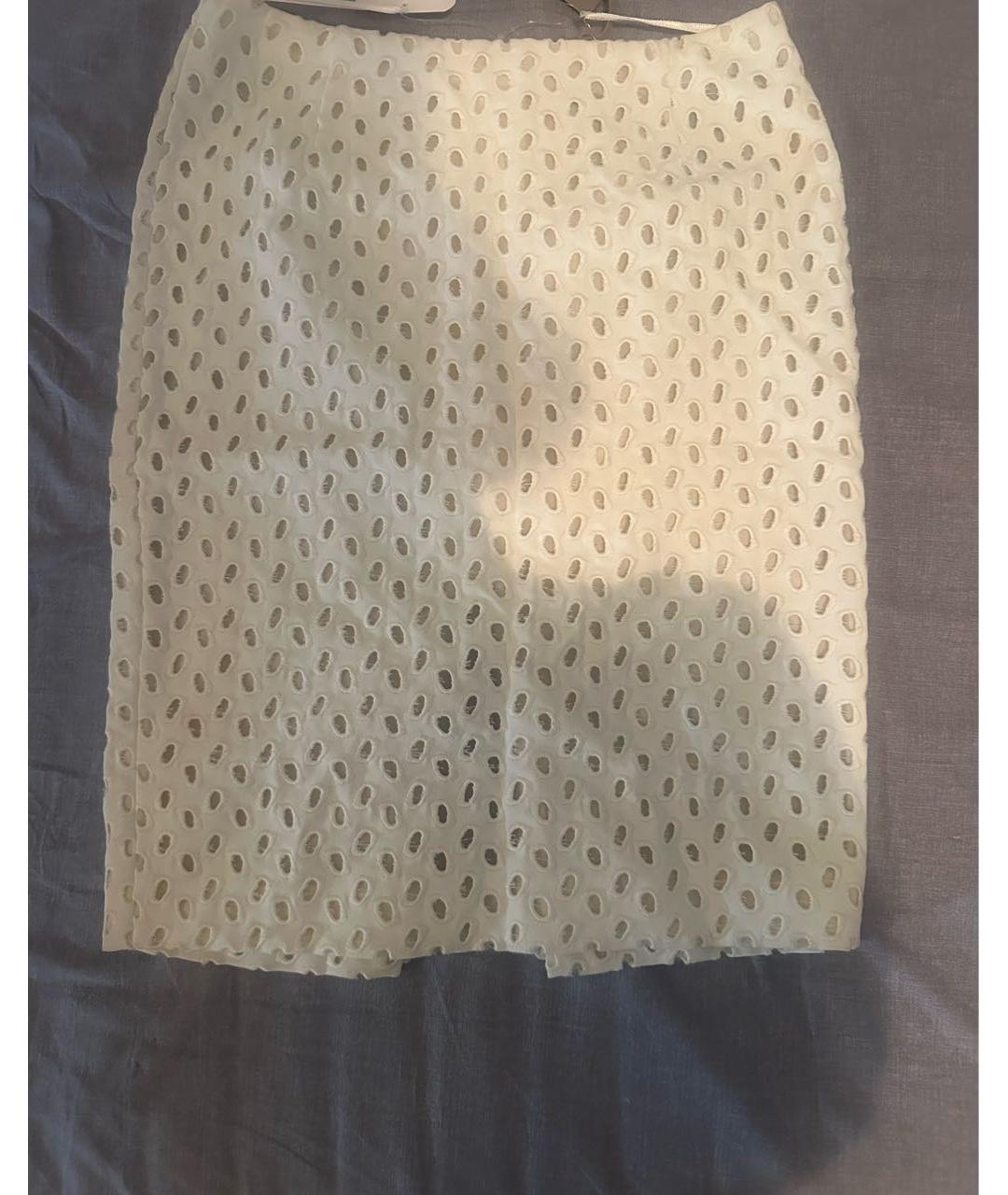 TOM FORD Белая вискозная юбка миди, фото 6