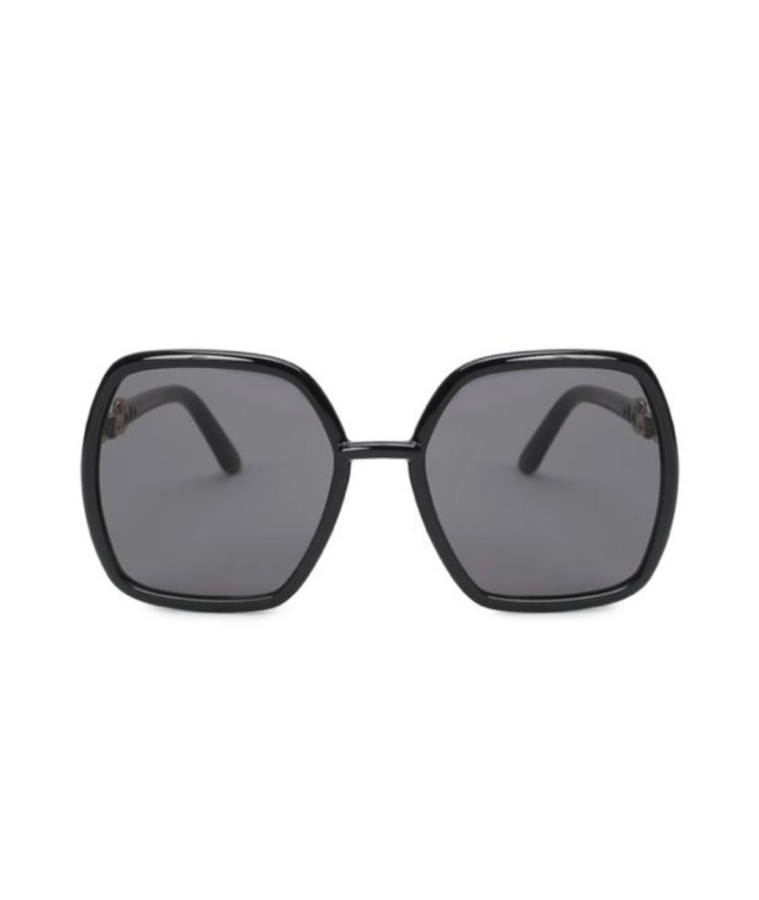 GUCCI Черные пластиковые солнцезащитные очки, фото 1