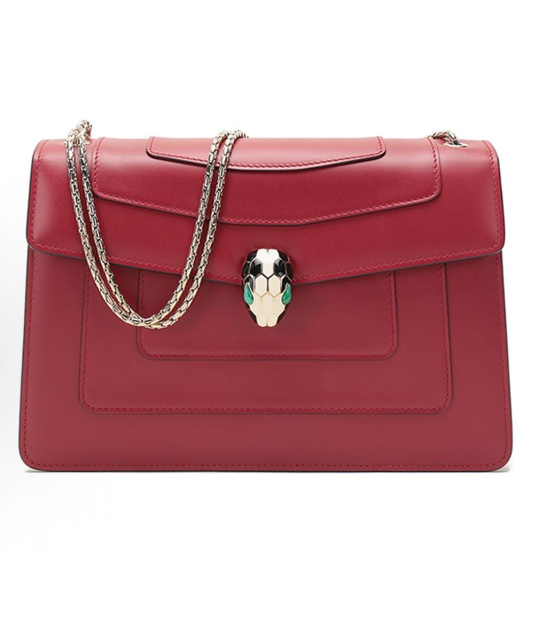 BVLGARI Бордовая сумка через плечо, фото 1