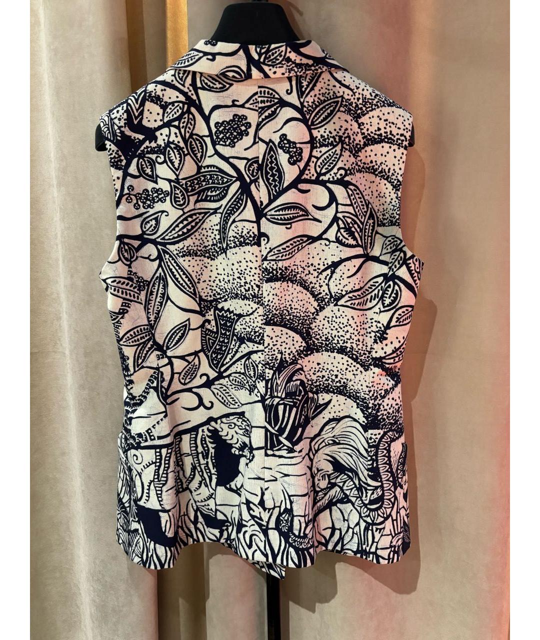 CHRISTIAN DIOR Темно-синий хлопковый жилет, фото 2