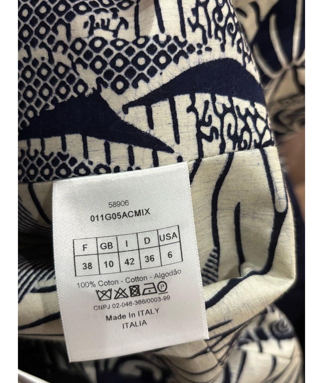 CHRISTIAN DIOR Темно-синий хлопковый жилет, фото 8