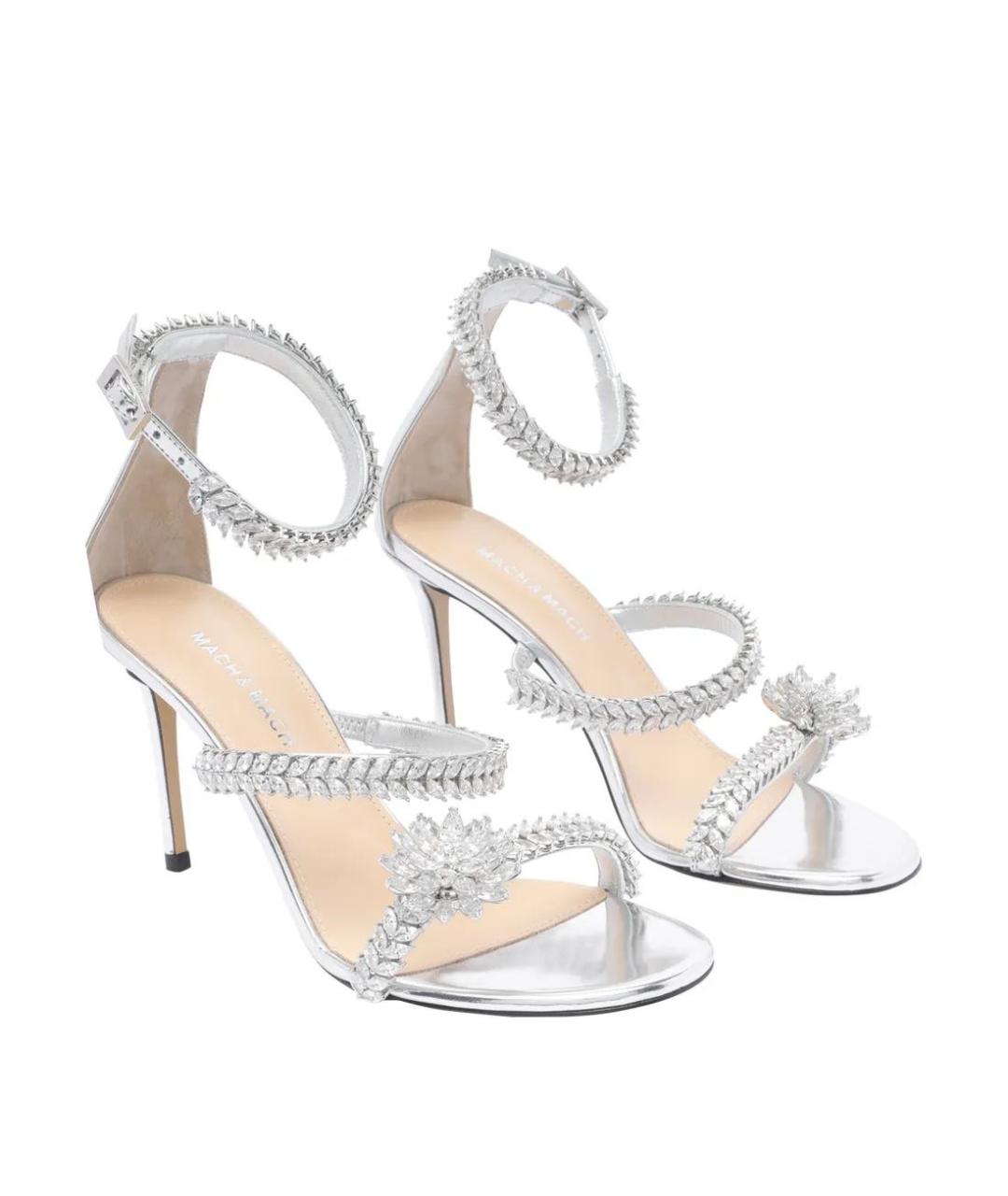 MACH&MACH Серебряные босоножки, фото 1