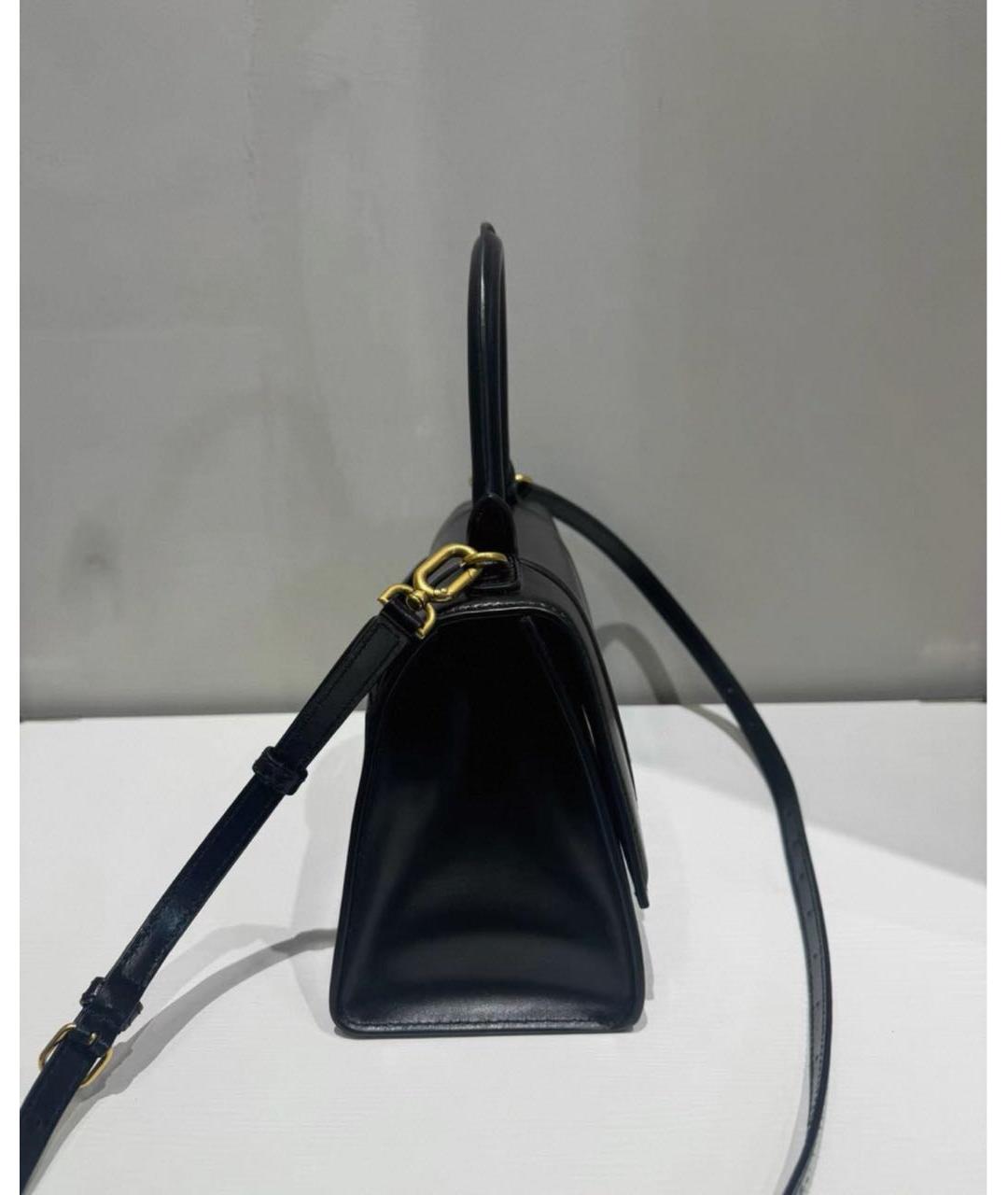 BALENCIAGA Черная кожаная сумка через плечо, фото 3