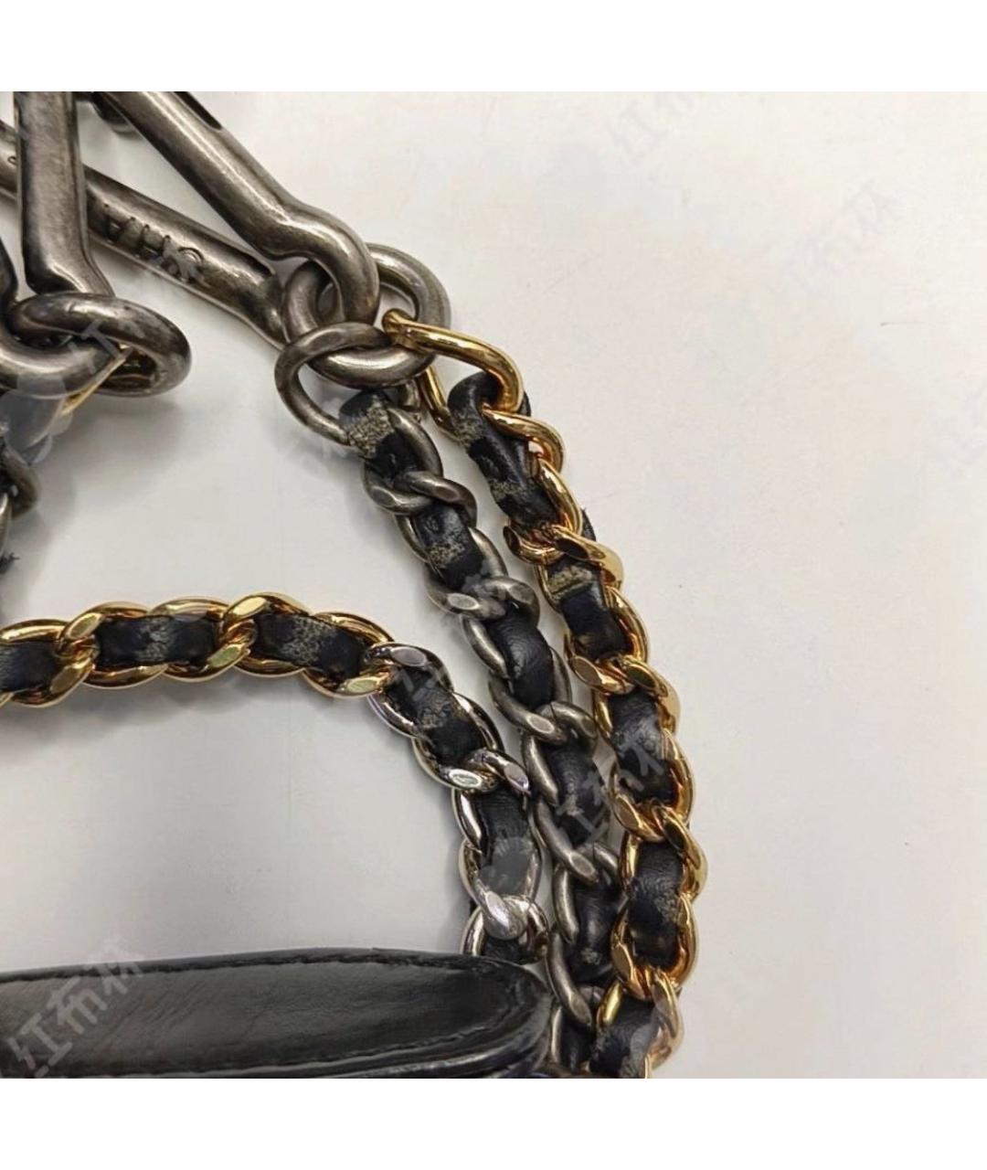 CHANEL Черная кожаная сумка тоут, фото 4